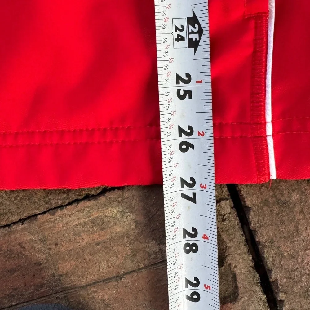 Nike Dri-FIT Mens Red Football Full Zip Training Jacket Medium Mock Neck Logo